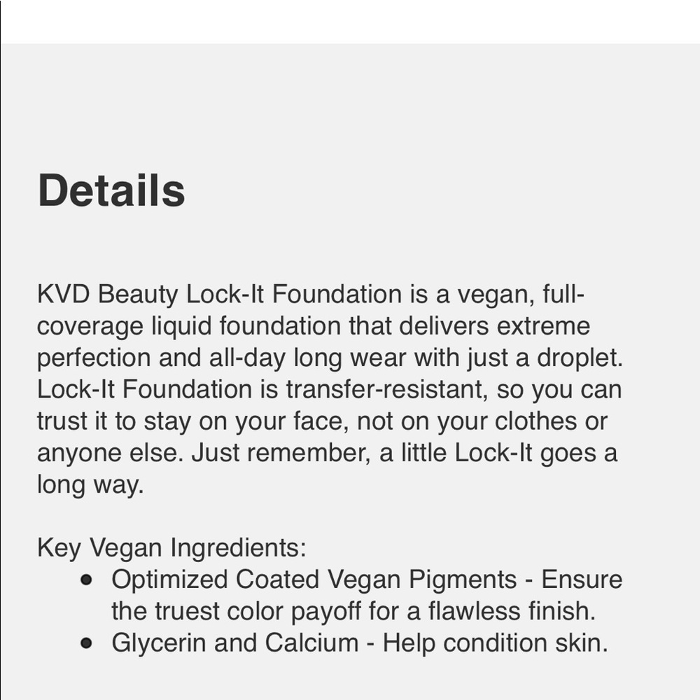 Kat Von D Lock It Foundation 🔥Host Pick💋💋 - Picture 10 of 16